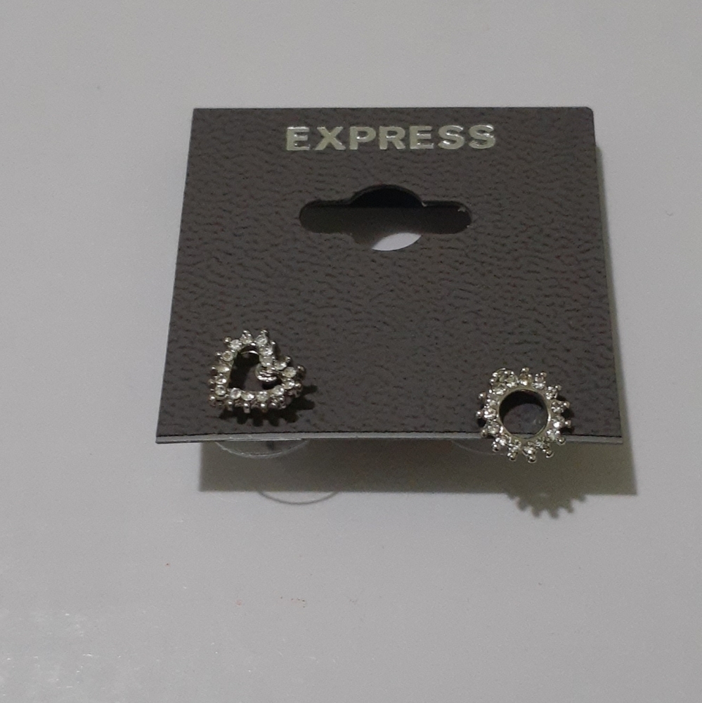 Crystal Heart and Circle Earring (NWT)